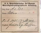 Etiketten zu Silber (NHMW-MIN-Ai503)